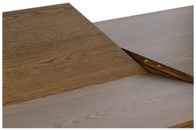 Bővíthető étkezőasztal tölgyfa dekoros asztallappal 95x190 cm Baro – Unique Furniture