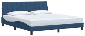 kék szövet ágykeret matrac nélkül Hanko 180 x 200 cm
