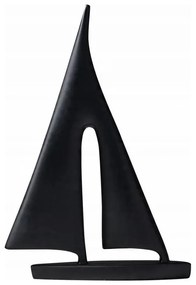 Asztali dísz 21 cm gyanta/fekete