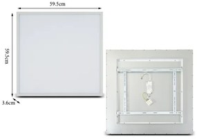 Brilagi - LED Mennyezeti lámpa SLIMFRAME LED/58W/230V 60x60 cm fehér