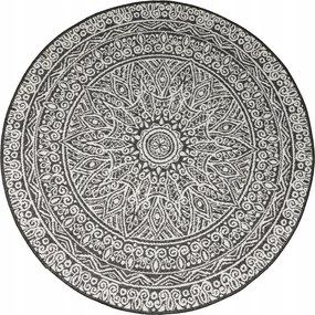 Kültéri Szőnyeg Kerek Kétoldalas Zsinóros Rozetta Brussels átm. 160 cm