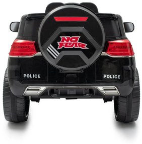 Gyermek elektromos autó Baby Mix Police 4x4 fekete