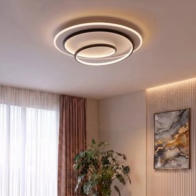 BRILAGI - Dimmelhető LED mennyezeti lámpatest FLARE LED/70W/230V átm. 50 cm fehér/fekete + távirányító