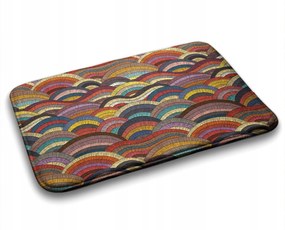 Fürdőszobaszőnyeg Színes absztrakt szőnyeg 75x45