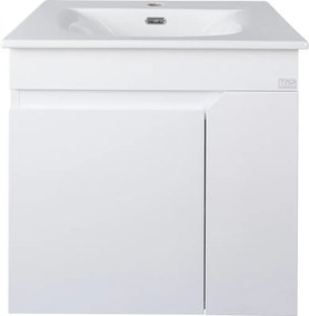 TMP VISION 60 fali függesztett fürdőszobai bútor - SKY E-8099-60 porcelán mosdóval - 61 x 46 x 56 cm