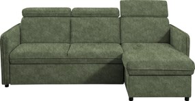 Kinyitható ülőgarnitúra, zöld, ALECHANDRO B ROH