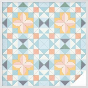 Öntapadós Ablakfólia Adatvédelem Színes geometria 100x100