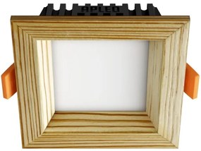 APLED - LED Lámpa SQUARE WOODLINE LED/3W/230V 3000K 9x9 cm fenyő tömör fa