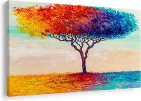 Egy festett fa képe (90x60 cm)