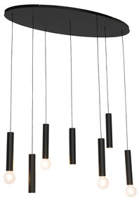 Design lógólámpa fekete ovális 7-lámpás - Tuba