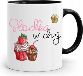 Bögre Fekete Vicces Édes Ch*j nyomott mintával