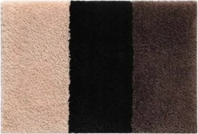 Fürdőszobaszőnyeg mikroszálas csúszásgátló barnabézs fekete 91x61cm