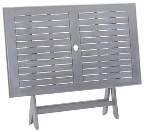 tömör akácfa összecsukható kerti asztal 120 x 70 x 75 cm