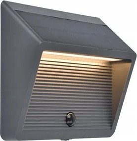 Napelemes fali lámpa Led mozgásérzékelővel 11.5W IP54 Linko Lutec