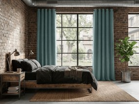 Sötétítő DREAM VELVET függöny 140x270 cm, kékeszöld Felfüggesztés: Hullámos sínszalag