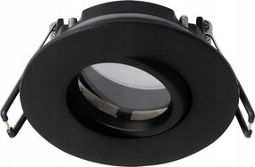 Edo Mennyezeti halogén lámpatest Poli Hermetikus fürdőszobai fekete IP44