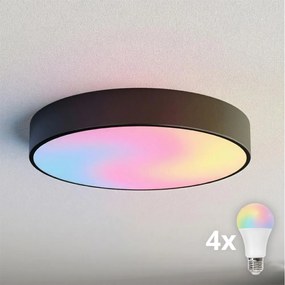 BRILAGI - LED RGBW dimmelhető mennyezeti lámpa CLARE 4xE27/12W/230V fekete