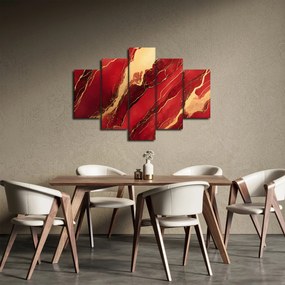 Kép - Vörös-arany márvány (150x105 cm)