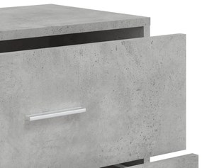 3 db betonszürke szerelt fa tálalószekrény 60 x 31 x 84 cm
