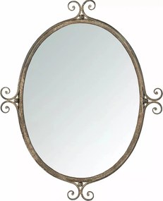 Fürdőszobai Tükör Arany 64x52cm akasztós skandináv fali nappali