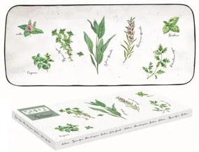 Porcelántálca 36x15,5cm,dobozban,Herbarium