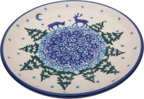 Desszerttányér 16 cm Karácsony Bolesławiec