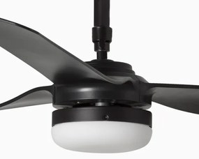 FARO 33815WT-21-LED Dimmelhető mennyezeti ventilátor PUNT M LED/18W/230V fekete átm. 132 cm WT + távirányító