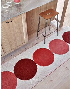 Piros-krémszínű kültéri-beltéri szőnyeg 70x140 cm Otto Berry – Pappelina