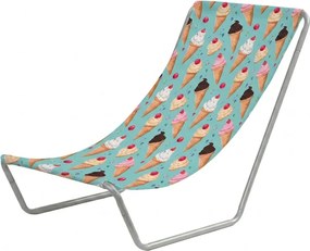 Összecsukható strandnyugágy SAND ICE CREAM, színes