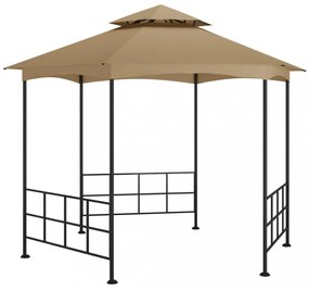 tópszínű pavilon oldalfalakkal 3,1 x 2,7 m