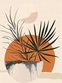 Poszter 30x40cm Pálmafás Nyugat