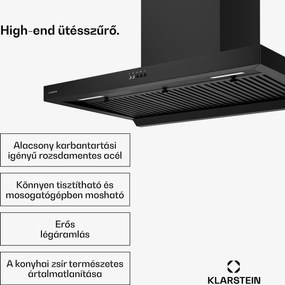 Klarstein AeroClean páraelszívó, 649,9 m³/h, 4 szint, EEK A++, elszívás/recirkuláció