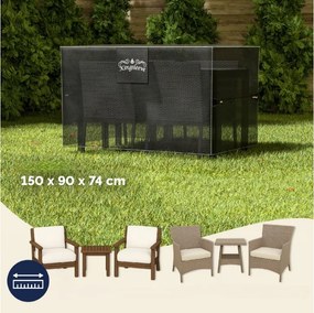 Deuba Védőhuzat ülőgarnitúrára 150x90x74 cm - antracit