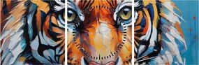 Kép - Tigris látképe, festmény (órával) (90x30 cm)