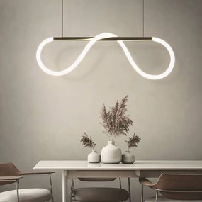 DOMENOLED 605 Modern Led Függesztett Lámpa Fehér, Arany LED IP20