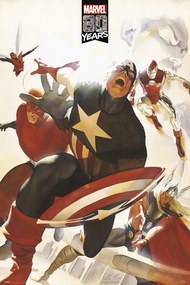 Plakát Marvel - 80 Years Avengers, (61 x 91.5 cm)