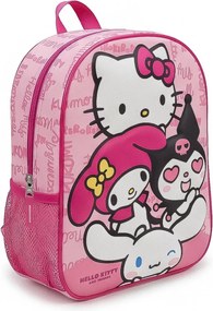 Hello Kitty Kawaii Cuties 3D hátizsák, táska 30 cm