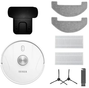 TESLA Electronics RoboStar - Intelligens robotporszívó 2in1 2600 mAh Wi-Fi fehér