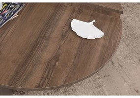 KÉSZLET 2x Kávésasztal PODIUM barna