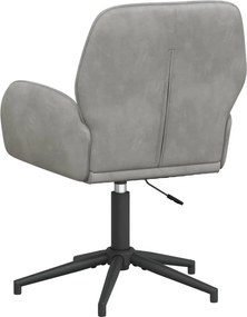 vidaXL Forgós Íróasztali Székek 4 db 54 x 55 x 90 cm Világosszürke