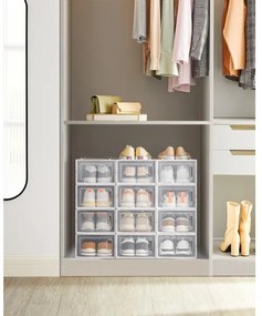 BOXIFY moduláris polc rekeszekkel, fehér