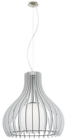 Eglo 61716 - Csillár zsinóron TINDORI 1xE27/60W/230V átm. 60 cm fehér