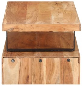 vidaXL 2 részes tömör akácfa dohányzóasztal-garnitúra