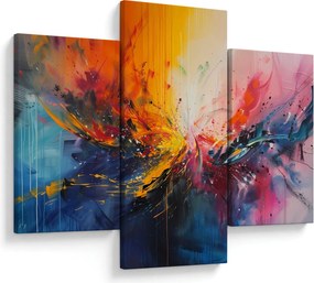 Kép - Színes absztrakció (90x60 cm)