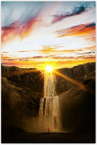 Poszterek 80x120 Naplemente Vízesés