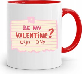 Piros Bögre Valentin Napra Be My Valentine? fényképes nyomattal