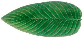 Riviera zöld agyagkerámia szervírozó tányér, 40 x 17 cm - Costa Nova