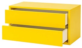 Boxie 2 fiókos fali szekrény 40x80x37 cm sárga