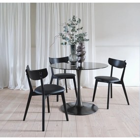 Fekete étkezőszék szett 2 db-os Pero – Unique Furniture