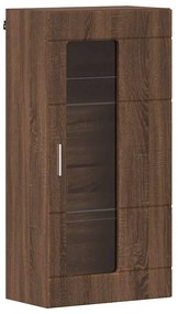 Fali szekrény polcokkal barna tölgy 55 x 29 x 100 cm Faanyag